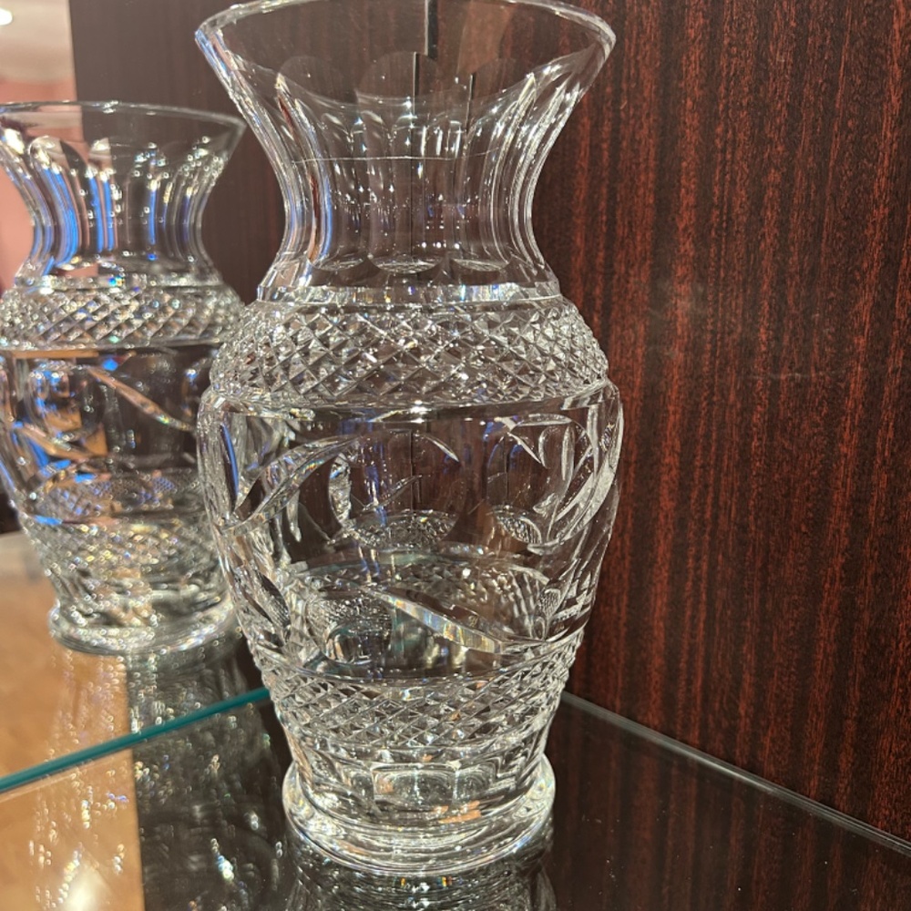 Waterford Vintage Crystal Flower Vase 9 inches High - Picture 2 of 12